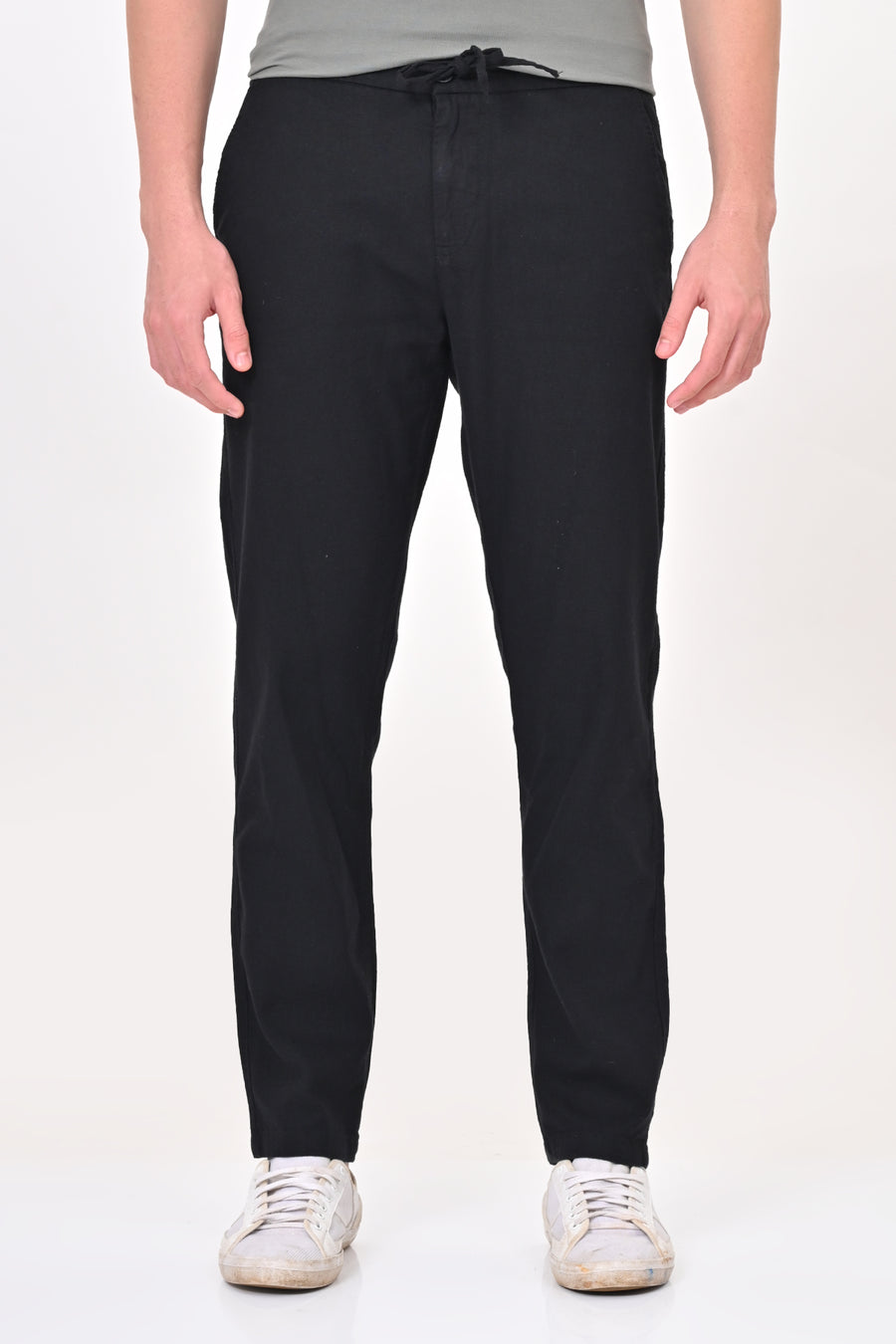 Intel - Cotton Linen Trouser - Black