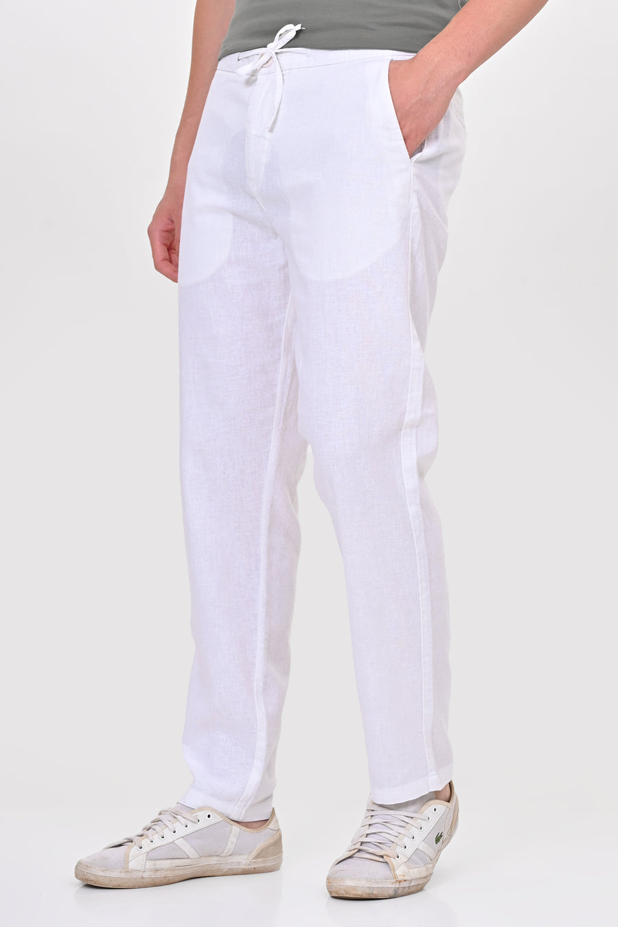 Intel - Cotton Linen Trouser - White