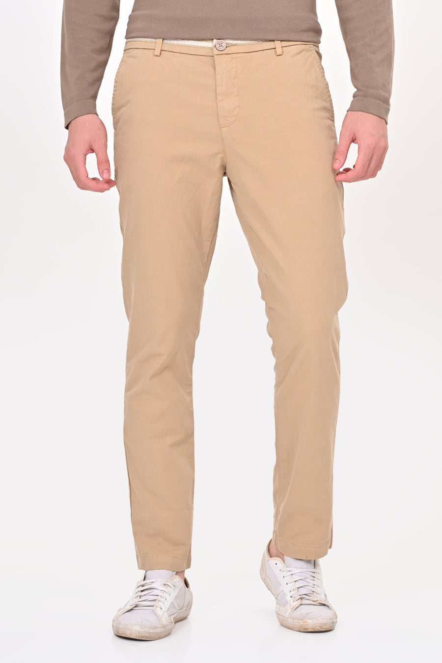 Elite - Detailed Cotton Chino - Beige