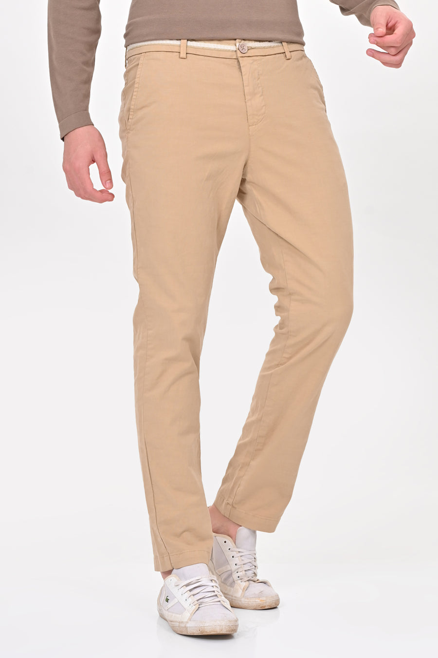 Elite - Detailed Cotton Chino - Beige