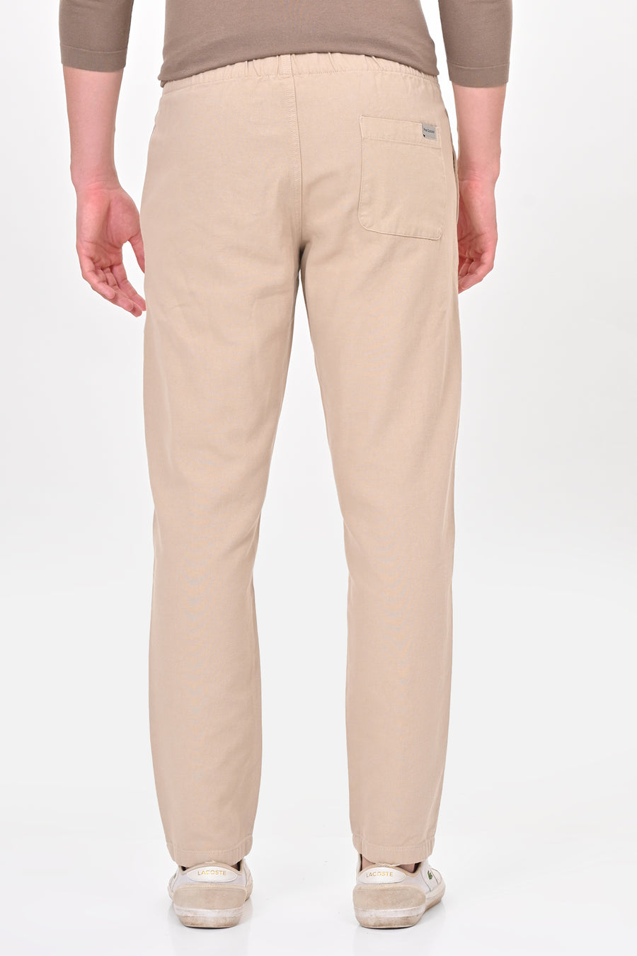 Abandon - Elastic Waist Comfort Trouser - Beige