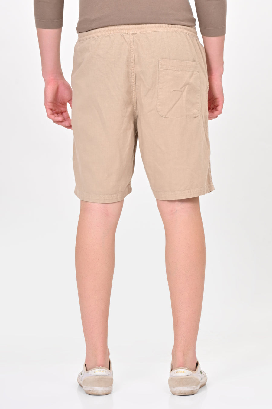 Impel - Cotton Linen Shorts - Stone