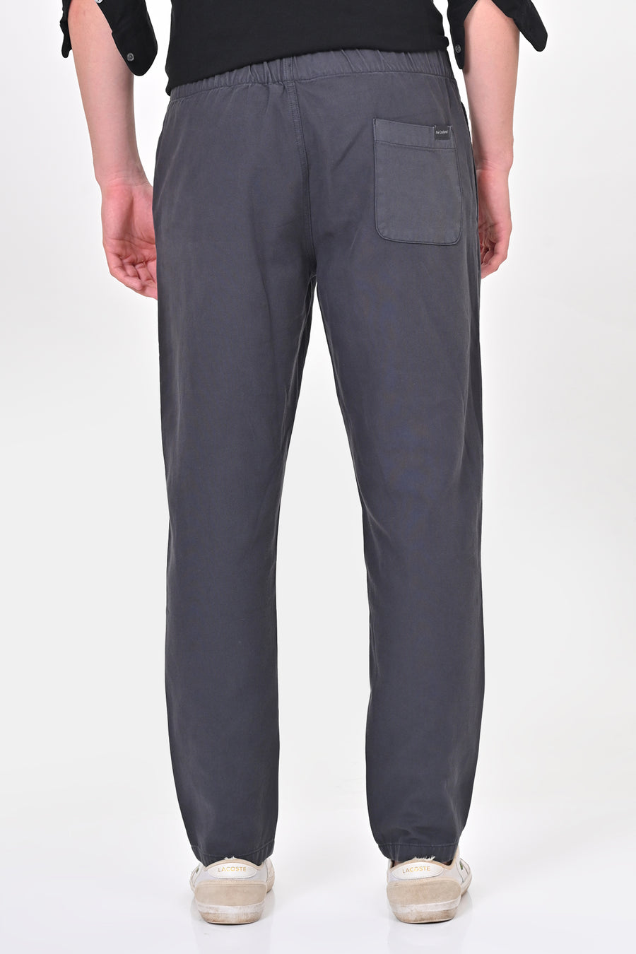 Abandon - Elastic Waist Comfort Trouser - Dk Grey