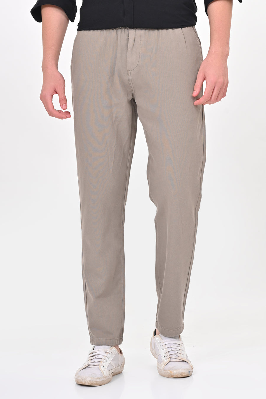 Abandon - Elastic Waist Comfort Trouser - Lt Grey