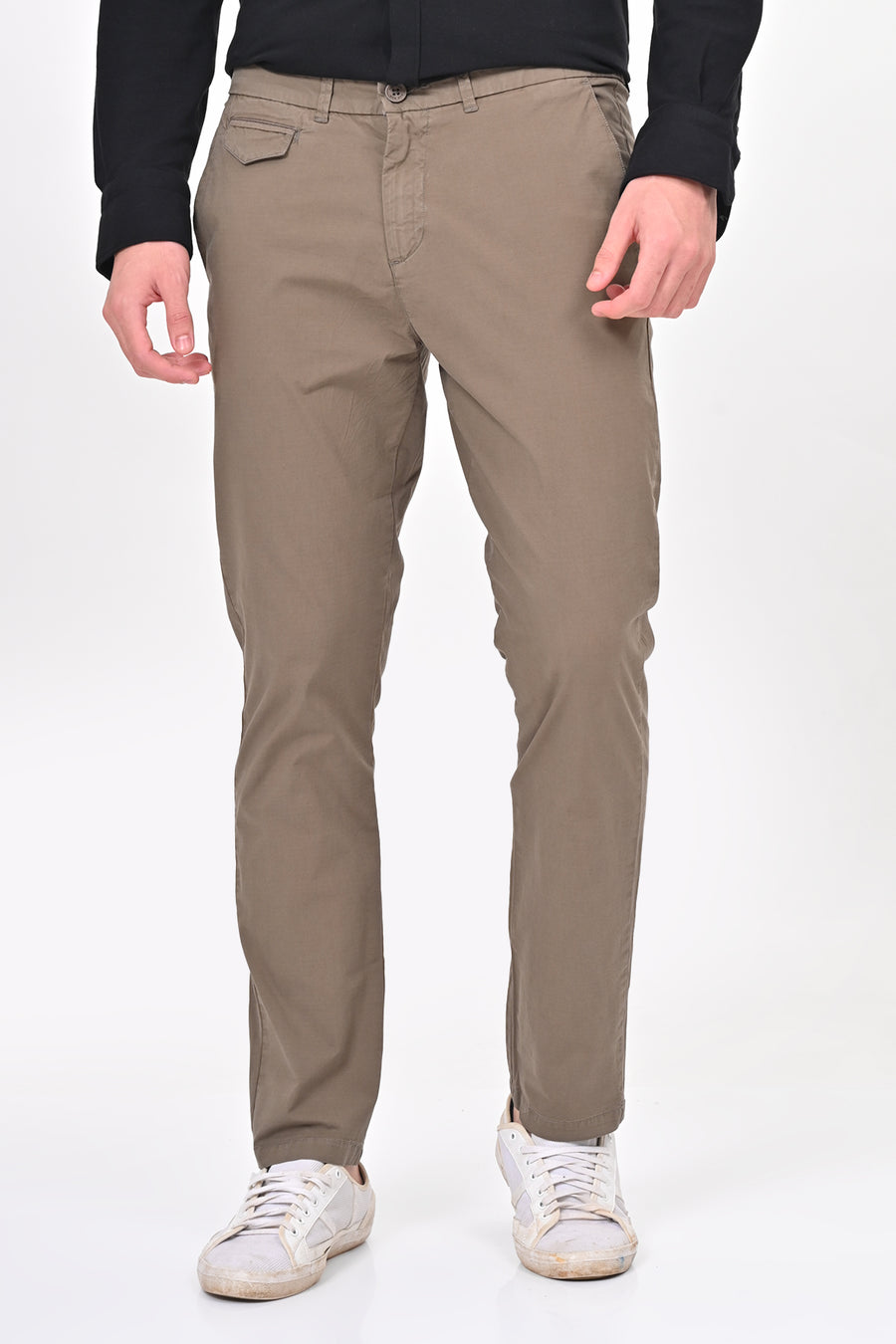 Napro - Cotton Stretch Chinos - Grey