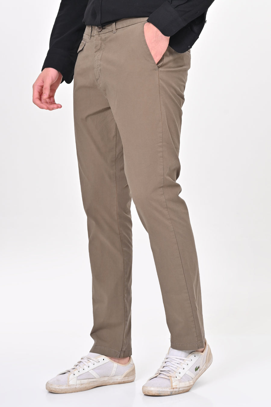 Napro - Cotton Stretch Chinos - Grey