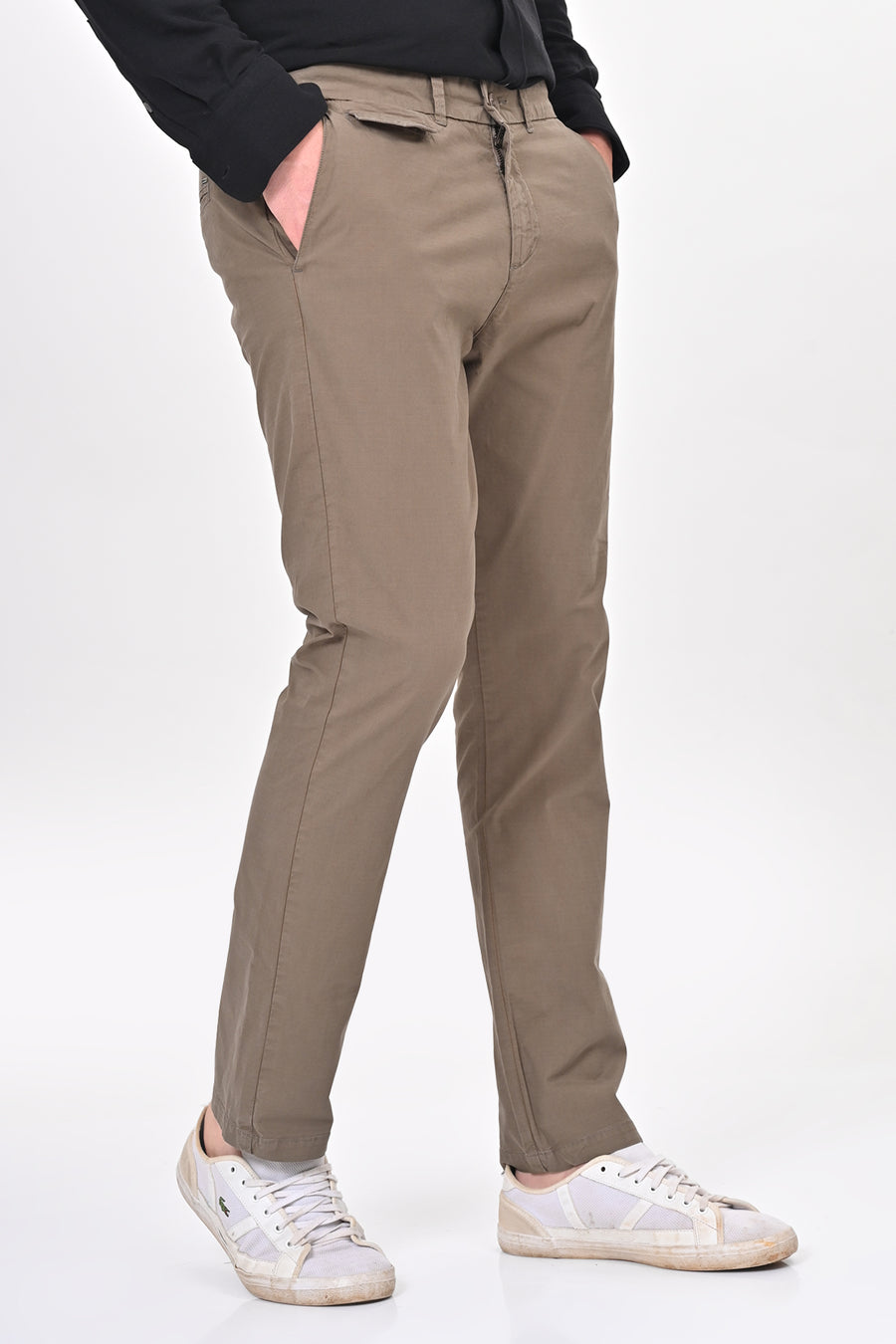 Napro - Cotton Stretch Chinos - Grey