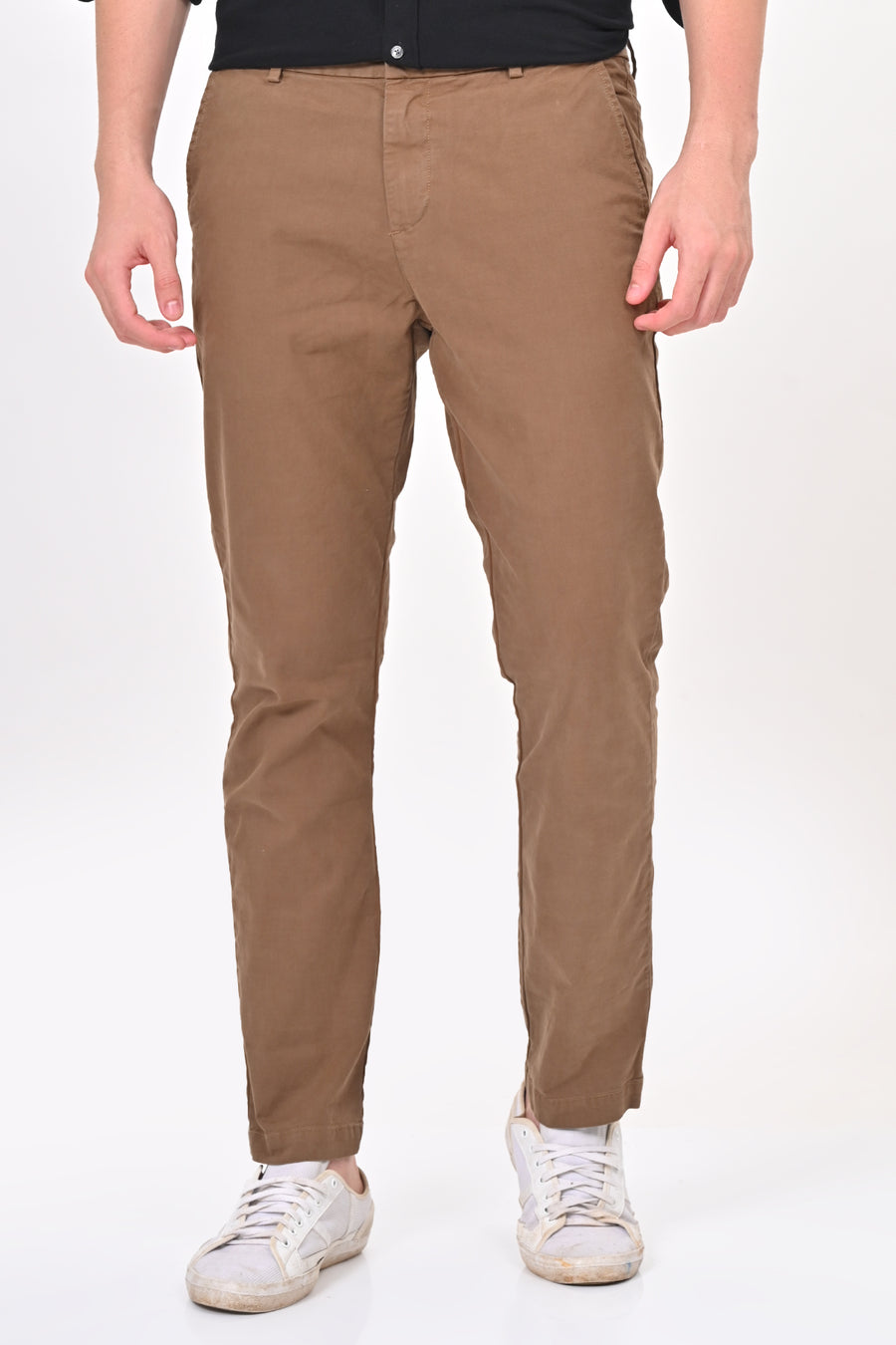 Elite - Detailed Cotton Chino - Khaki