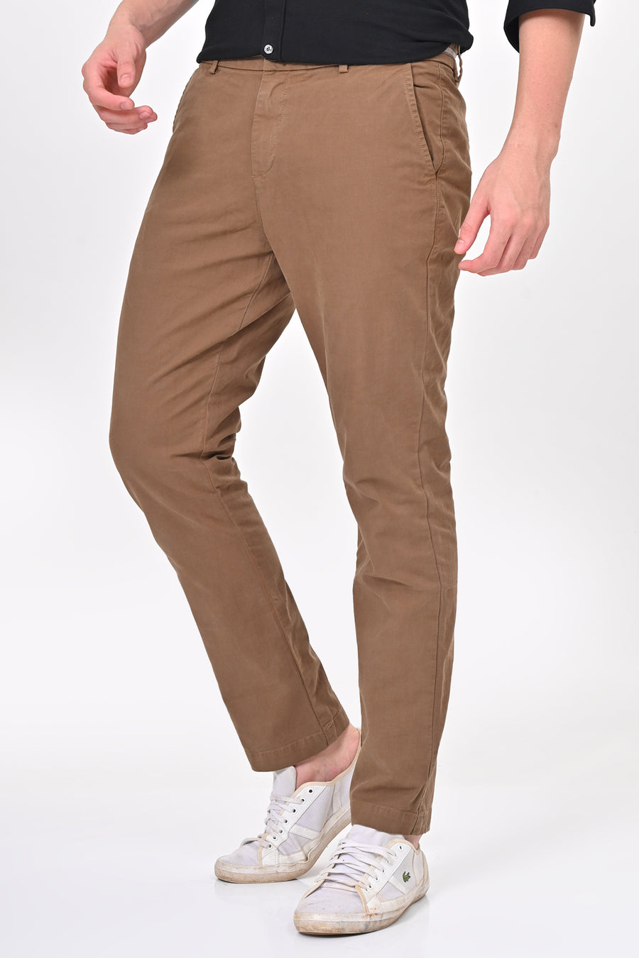 Elite - Detailed Cotton Chino - Khaki