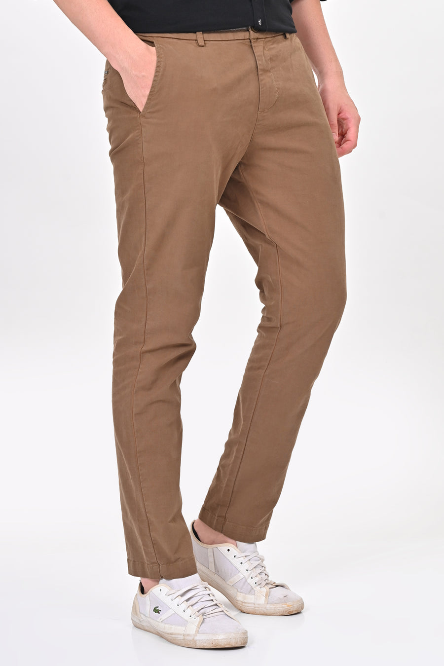 Elite - Detailed Cotton Chino - Khaki