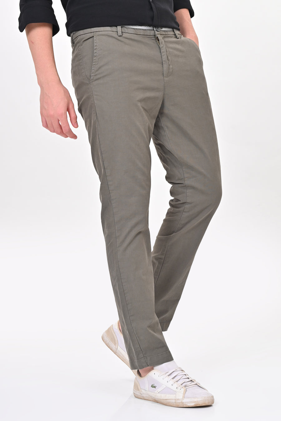 Elite - Detailed Cotton Chino - Green