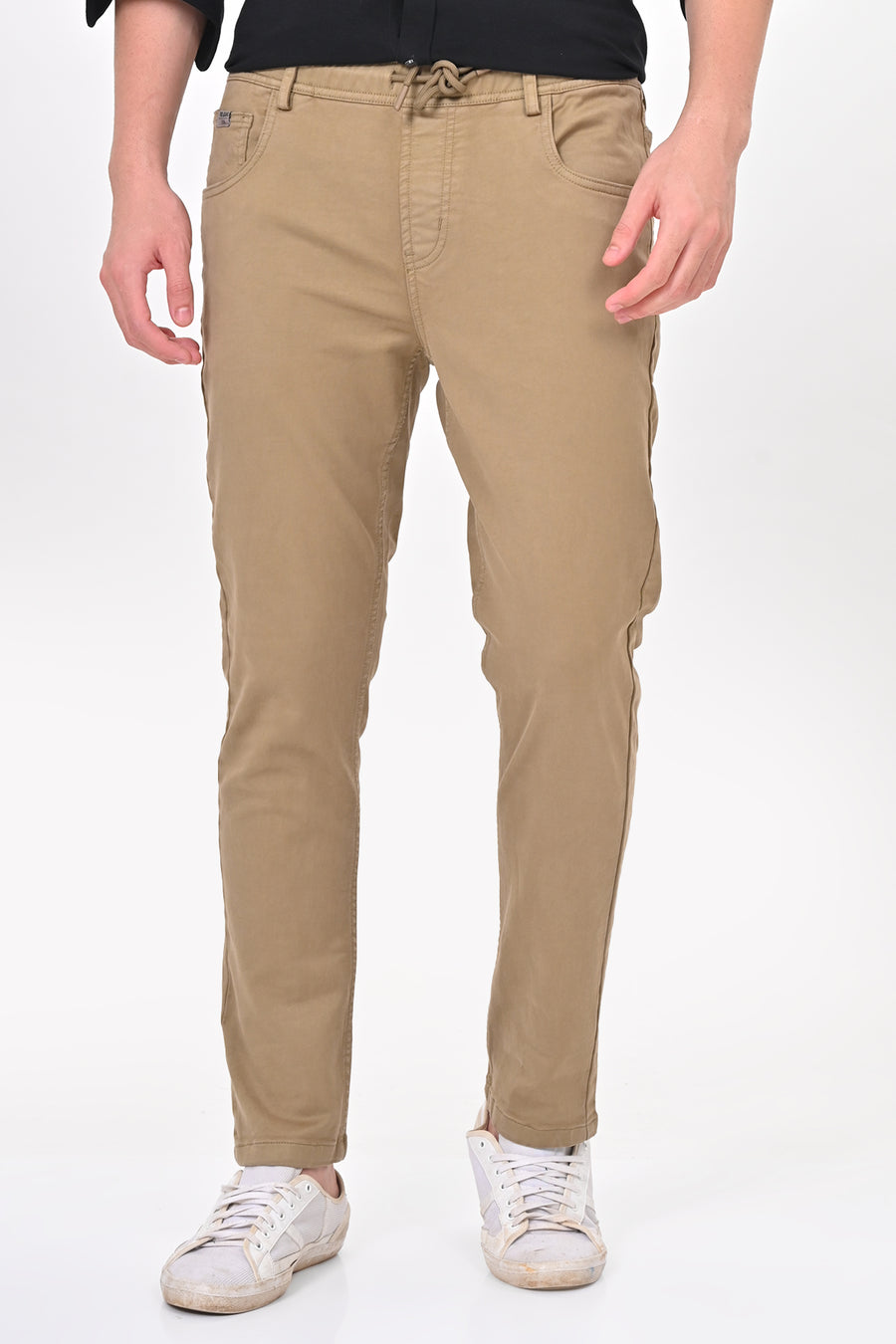 Terminator - Denim Style Comfort Trouser - Khaki