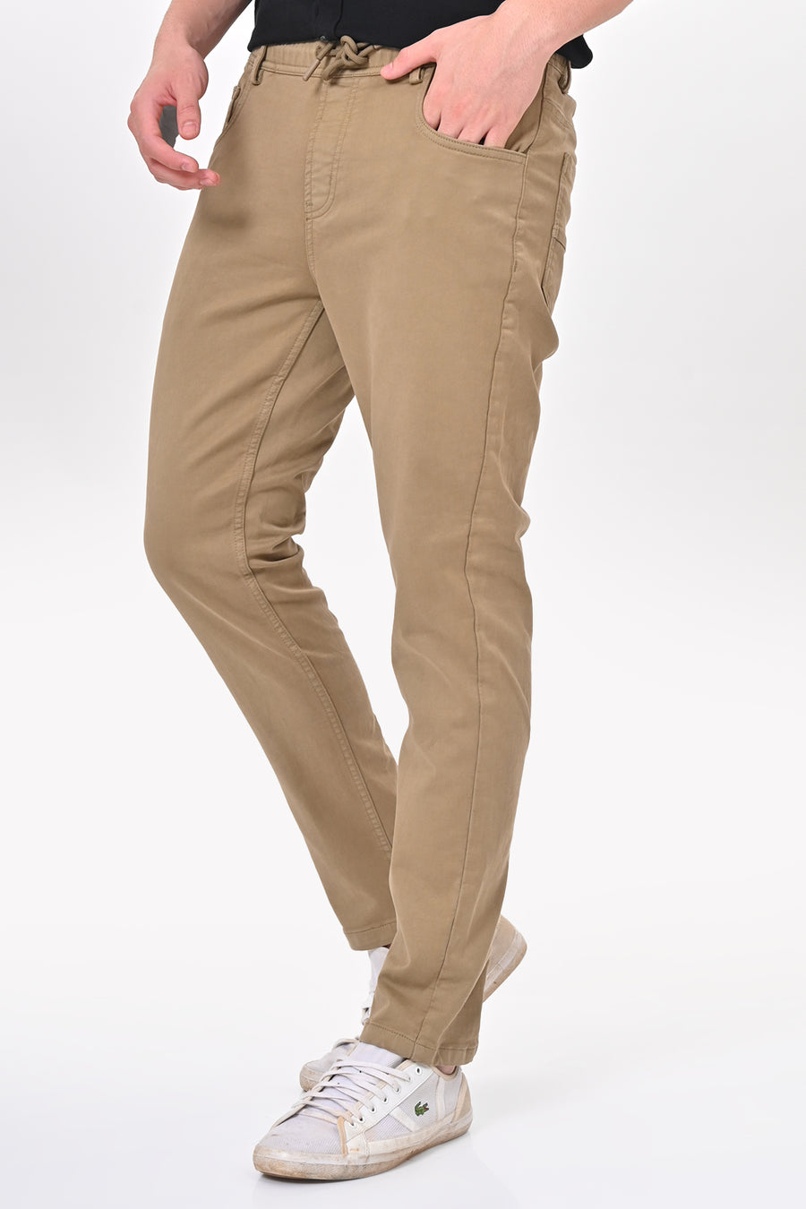 Terminator - Denim Style Comfort Trouser - Khaki