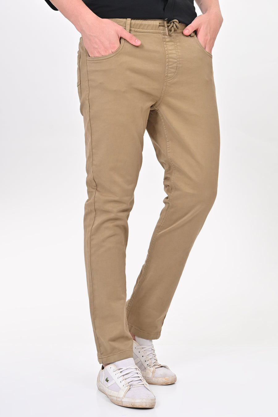 Terminator - Denim Style Comfort Trouser - Khaki