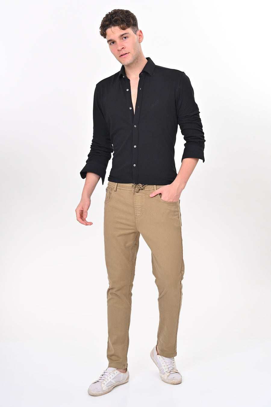 Terminator - Denim Style Comfort Trouser - Khaki