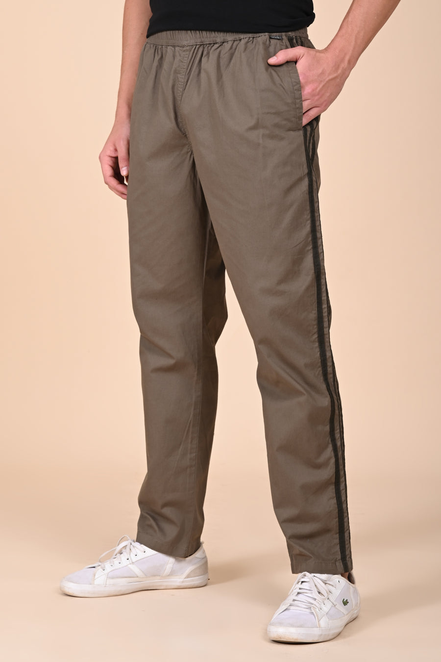 Caleb - Comfort Jogger Detailed Trouser - Olive