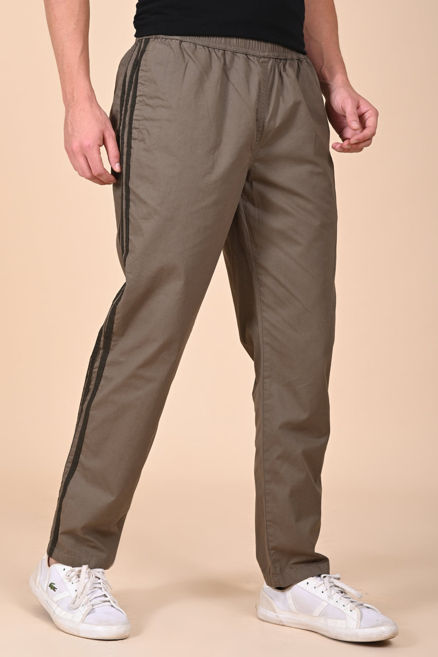 Caleb - Comfort Jogger Detailed Trouser - Olive