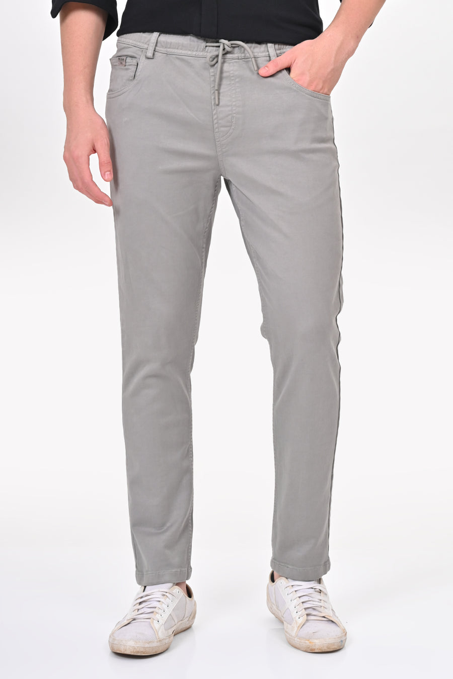 Terminator - Denim Style Comfort Trouser - Lt Grey