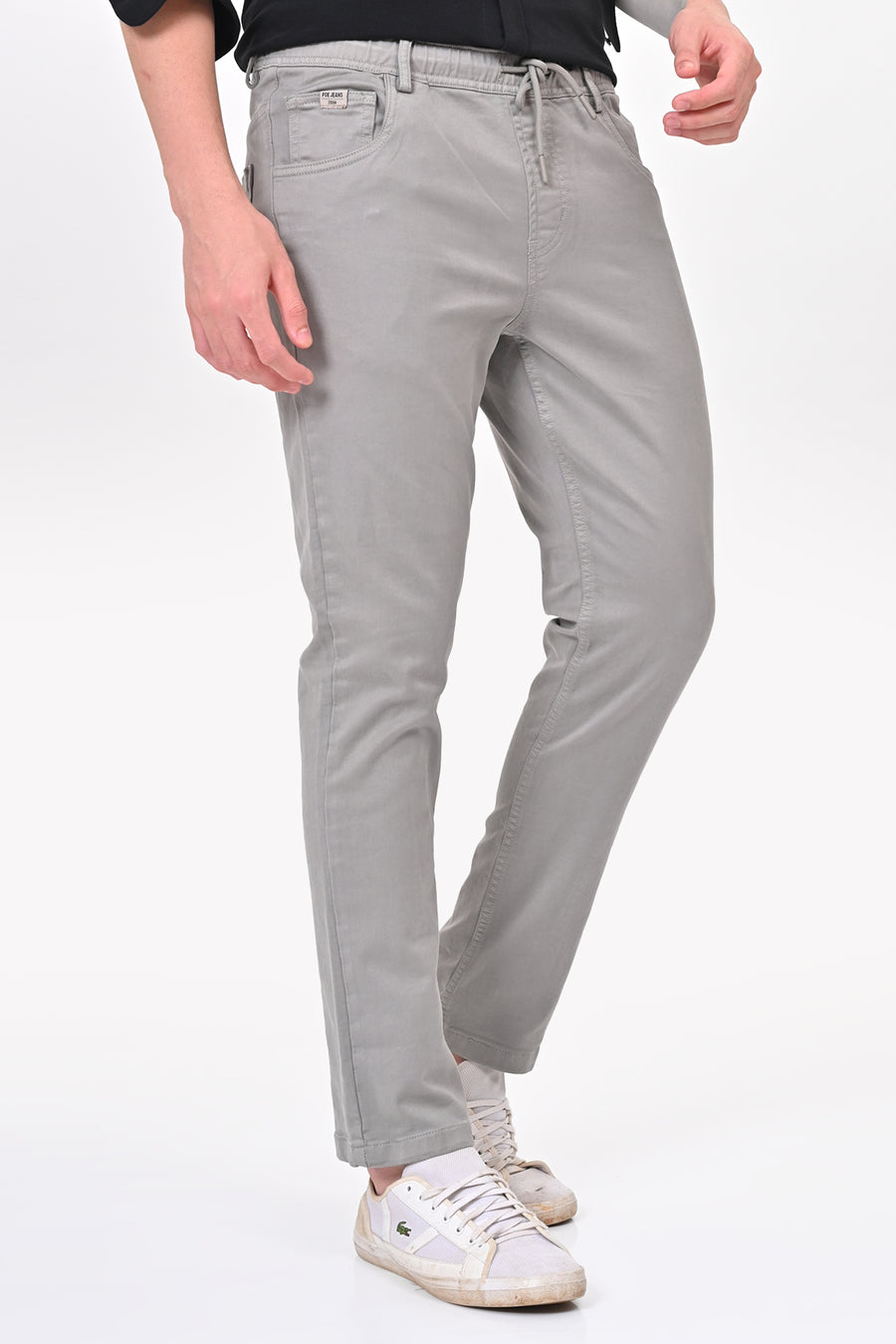 Terminator - Denim Style Comfort Trouser - Lt Grey