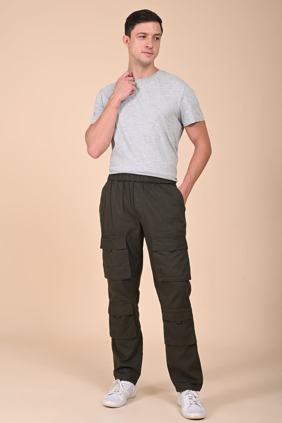 Decelan - Cargo Streetwear Trouser - Green