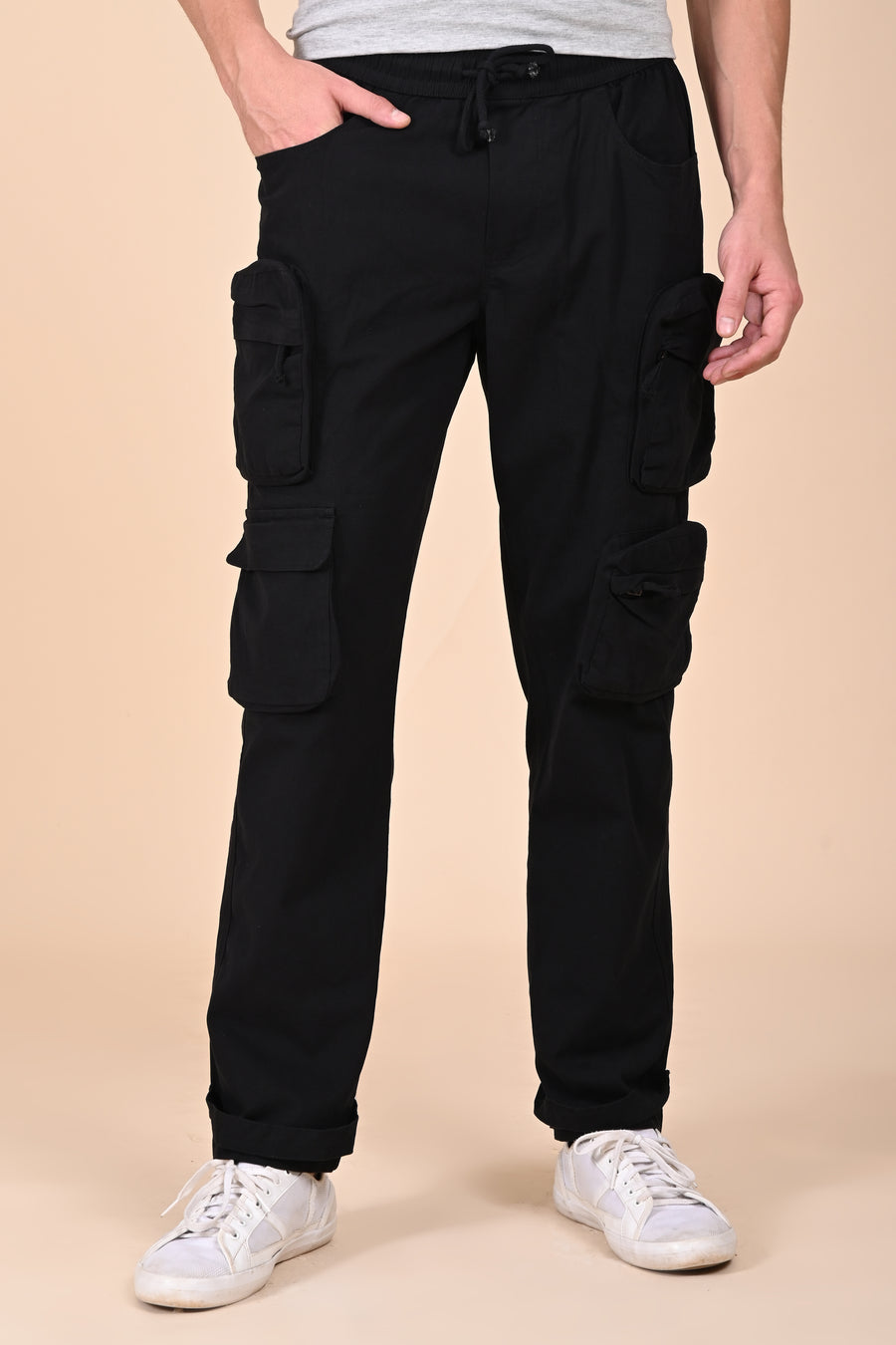 Trendy - Cargo Streetwear Trouser - Black