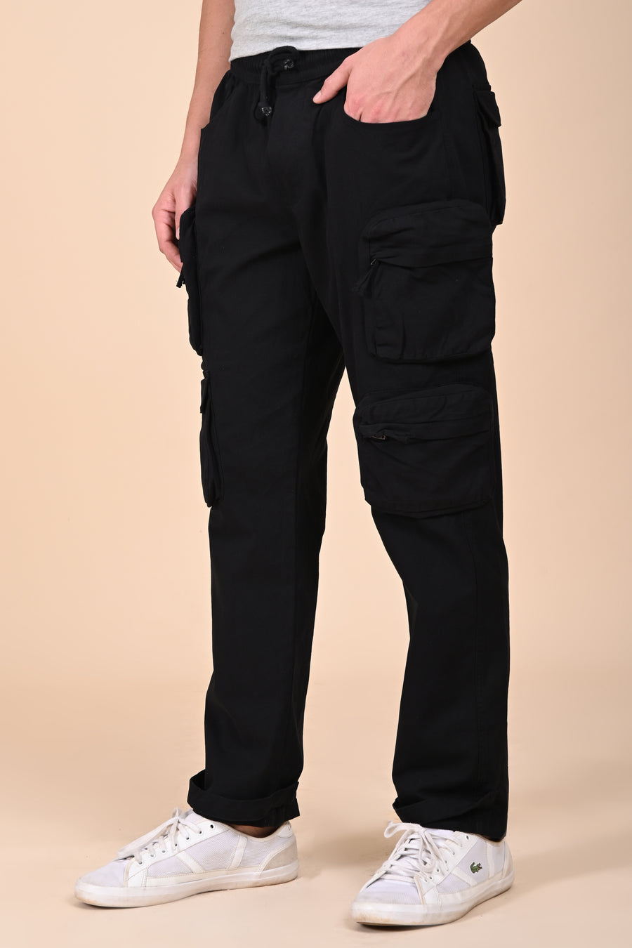 Trendy - Cargo Streetwear Trouser - Black