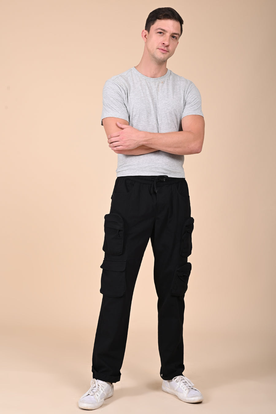 Trendy - Cargo Streetwear Trouser - Black