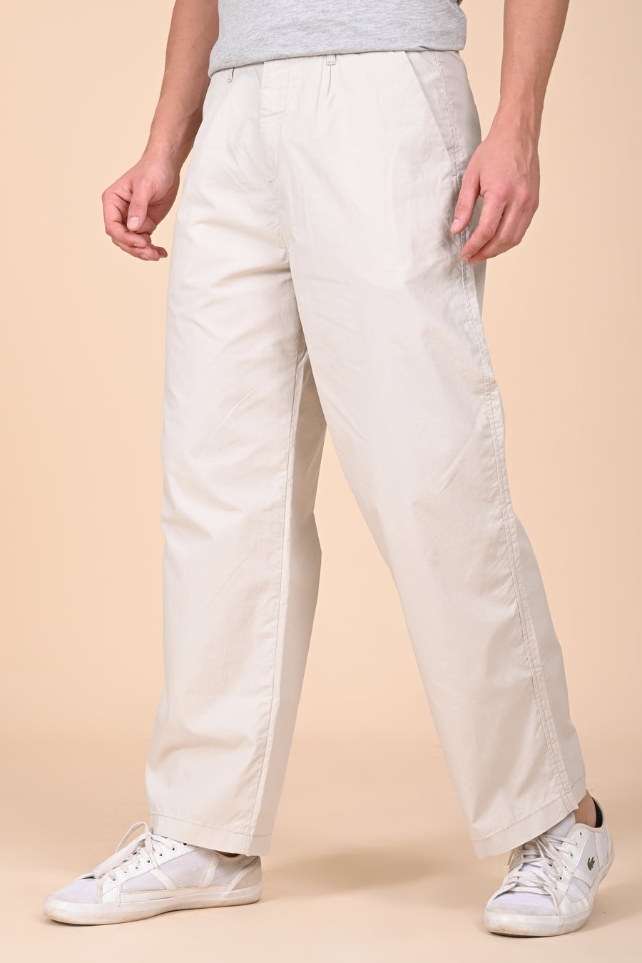 Tomer - Korean Style Trouser - Stone