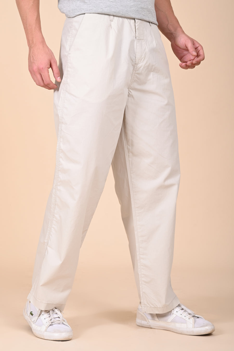 Tomer - Korean Style Trouser - Stone