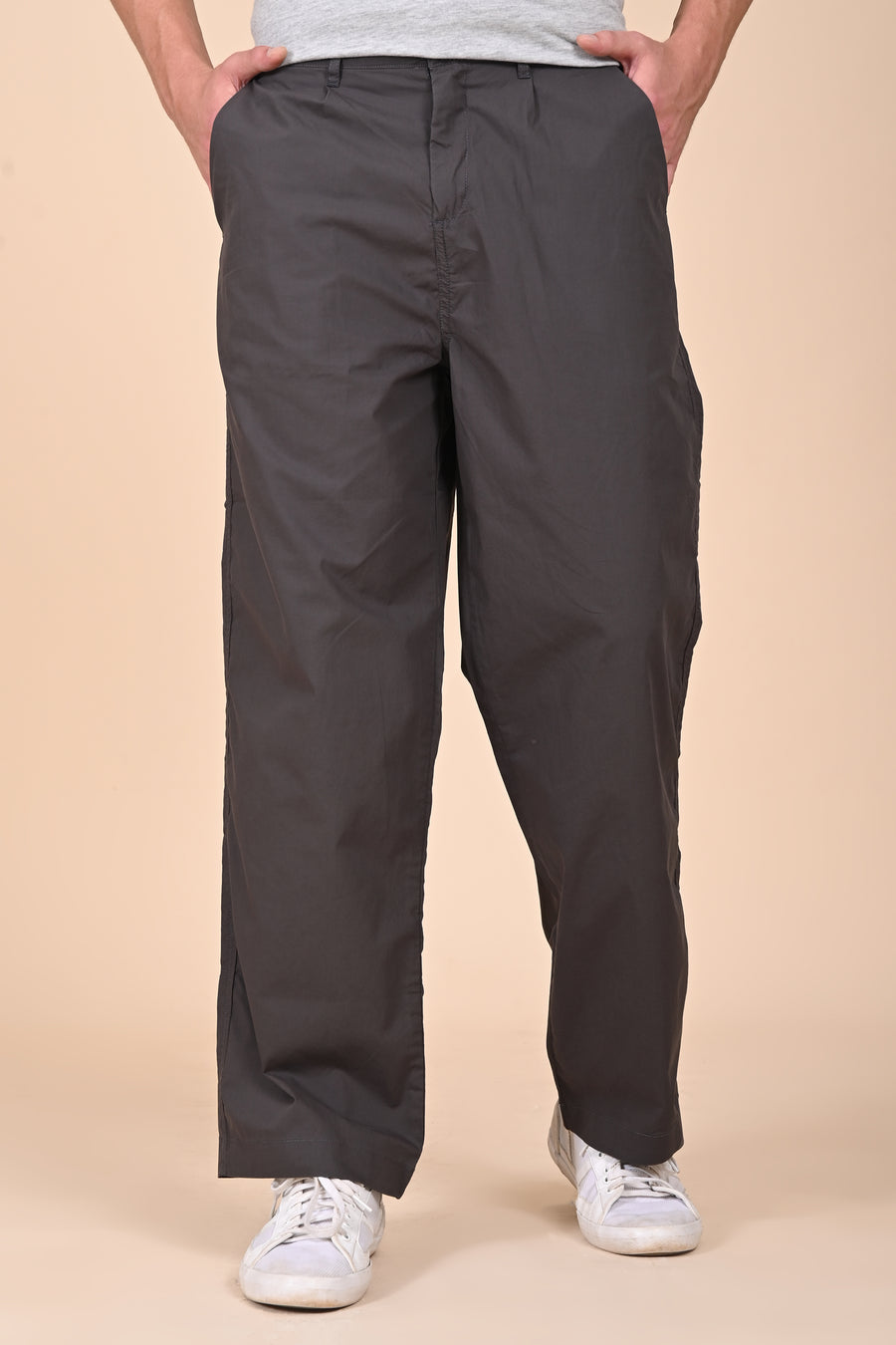 Tomer - Korean Style Trouser - Dk Grey