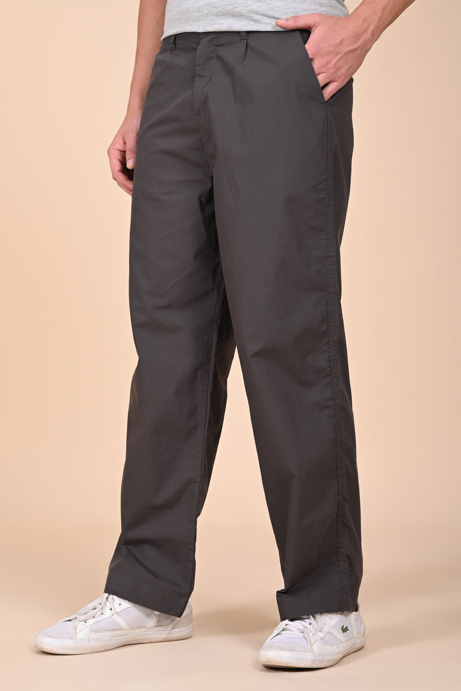 Tomer - Korean Style Trouser - Dk Grey