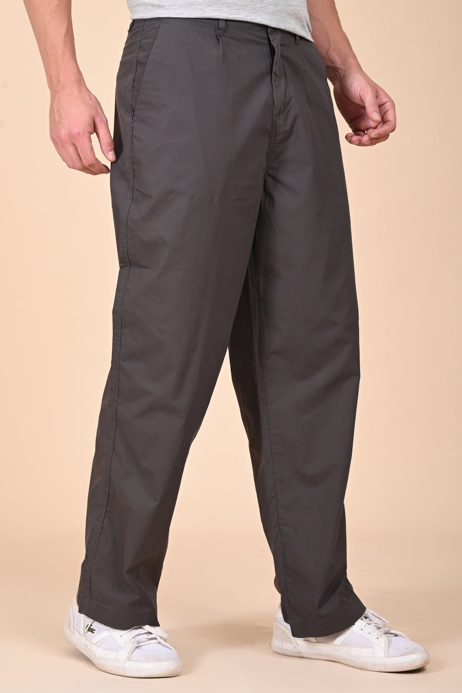 Tomer - Korean Style Trouser - Dk Grey