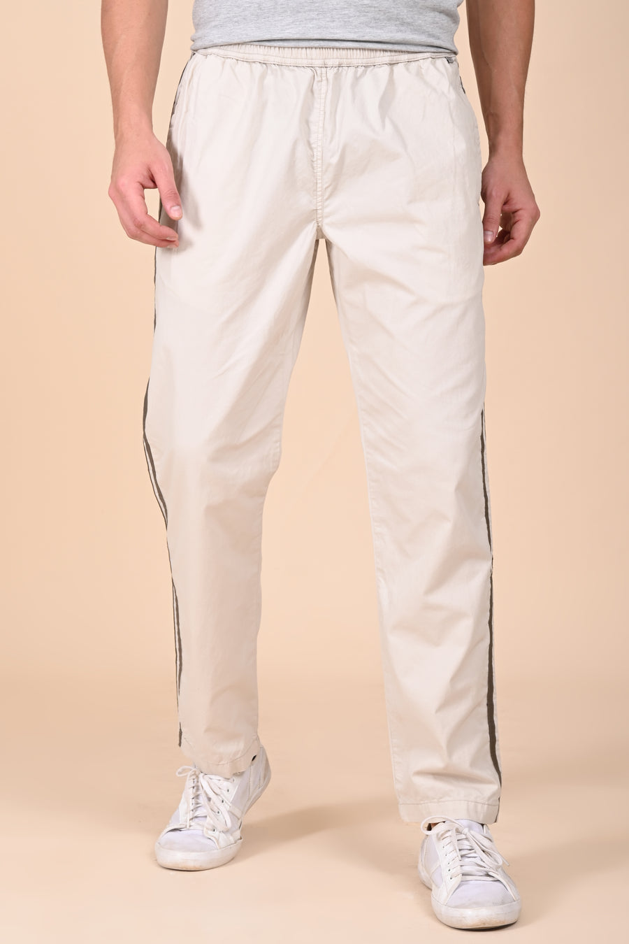 Caleb - Comfort Jogger Detailed Trouser - Stone