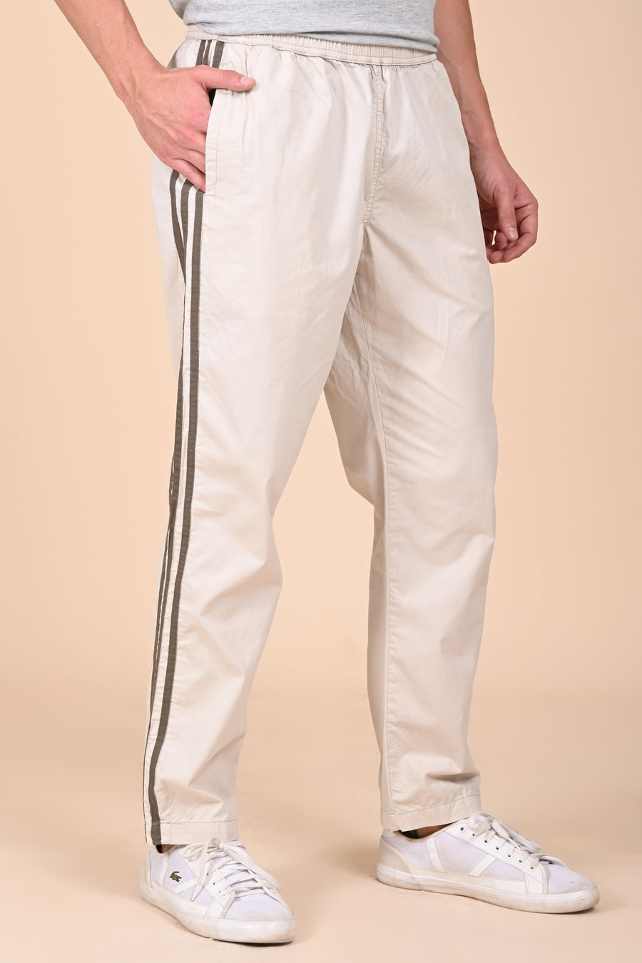 Caleb - Comfort Jogger Detailed Trouser - Stone