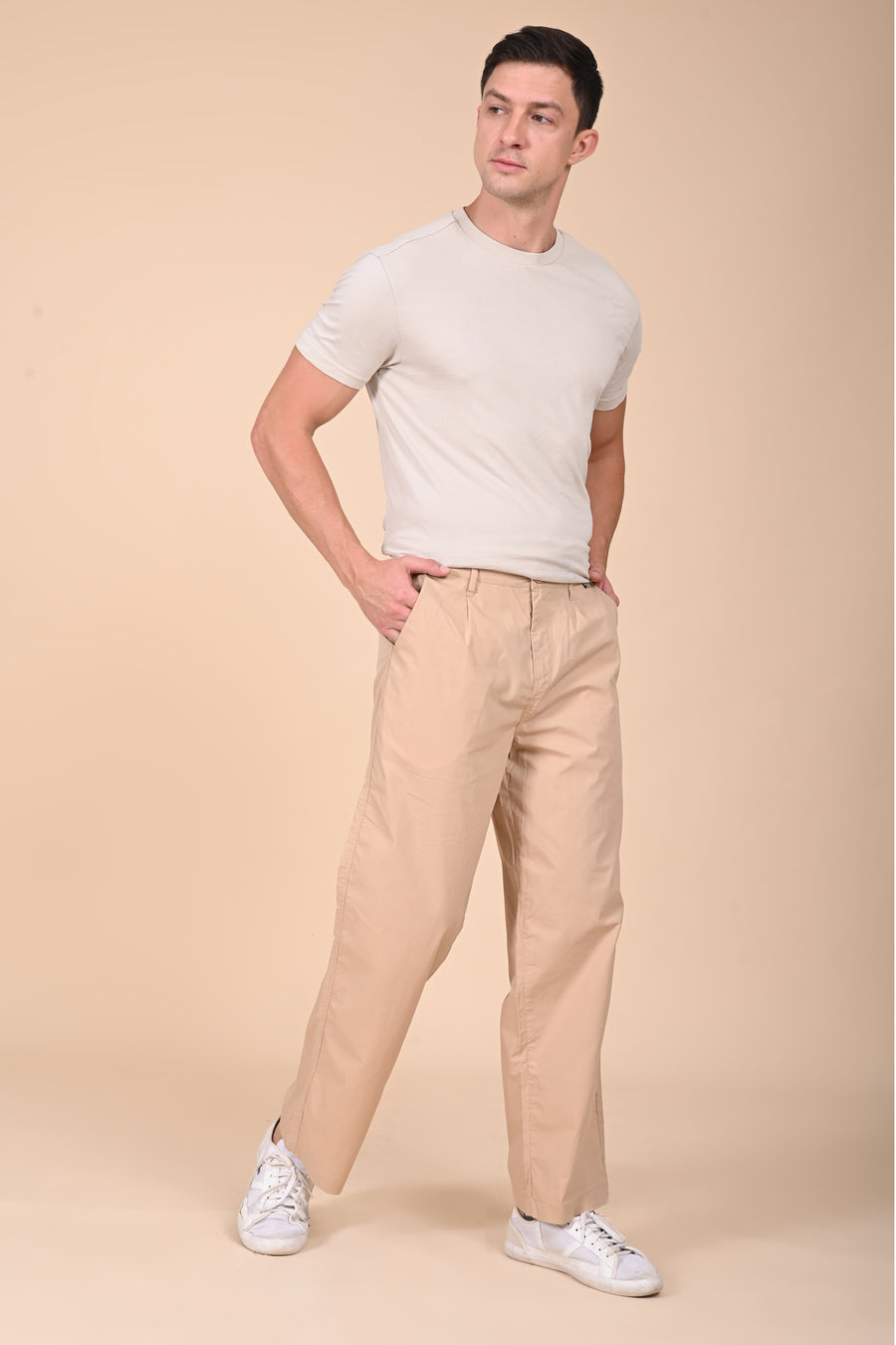 Tomer - Korean Style Trouser - Khaki