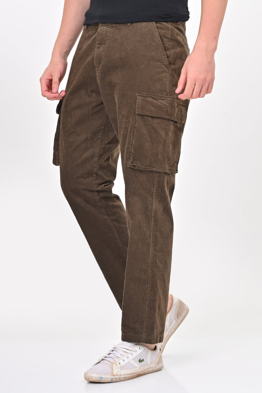 Cord - Corduroy Cargo Trouser - Olive