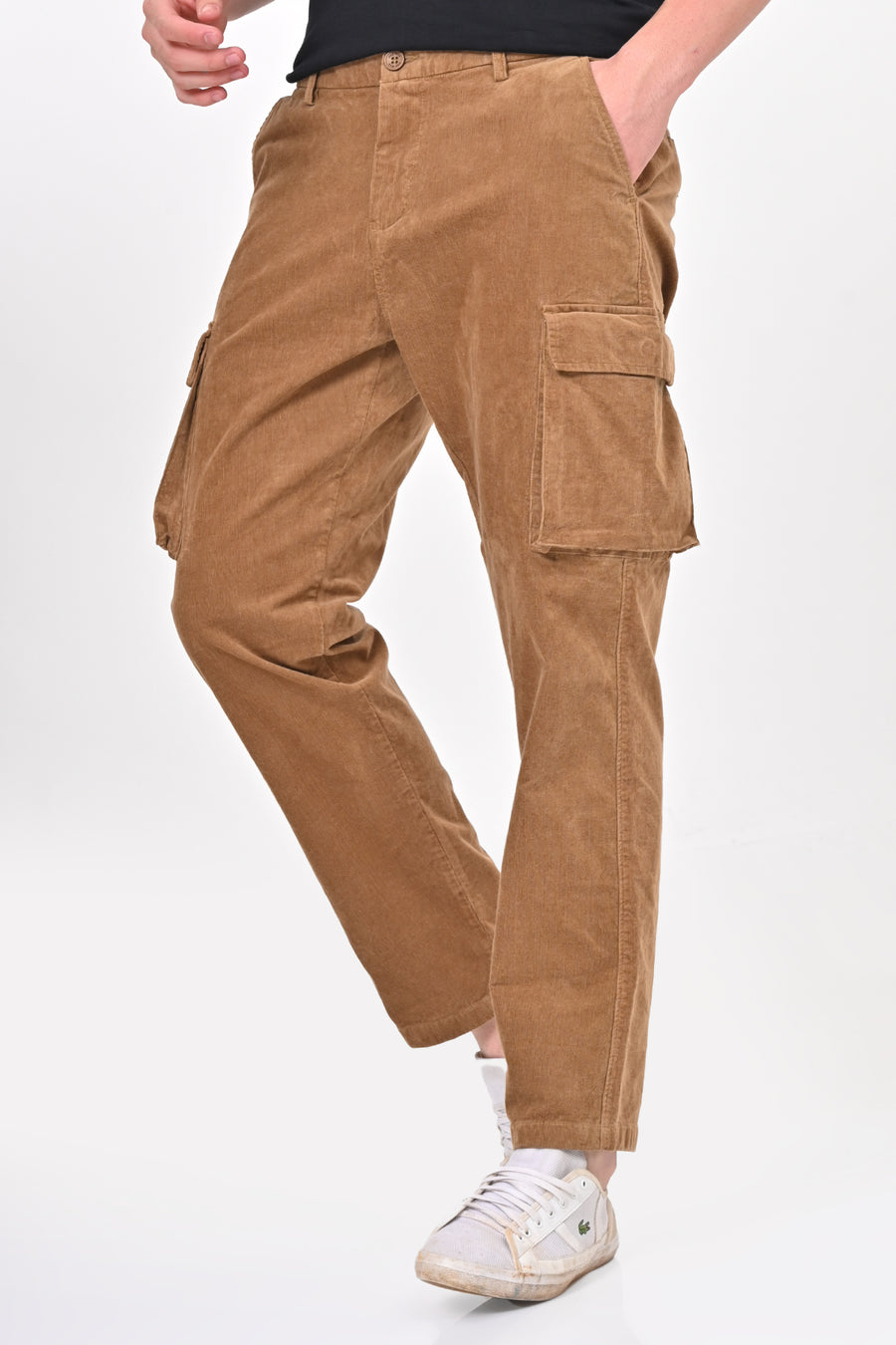 Cord - Corduroy Cargo Trouser - Khaki