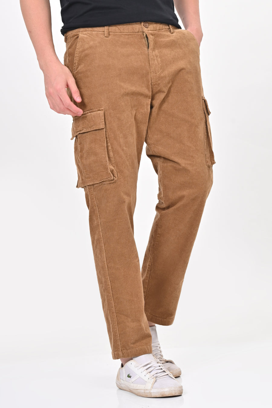 Cord - Corduroy Cargo Trouser - Khaki