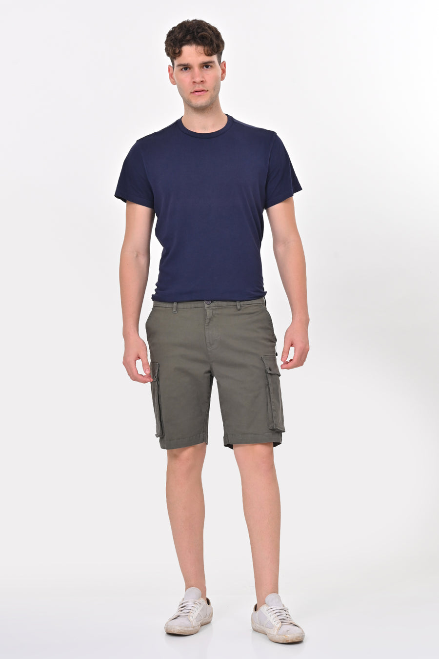 Cambridge - Stretch Comfort Cargo Shorts - Green