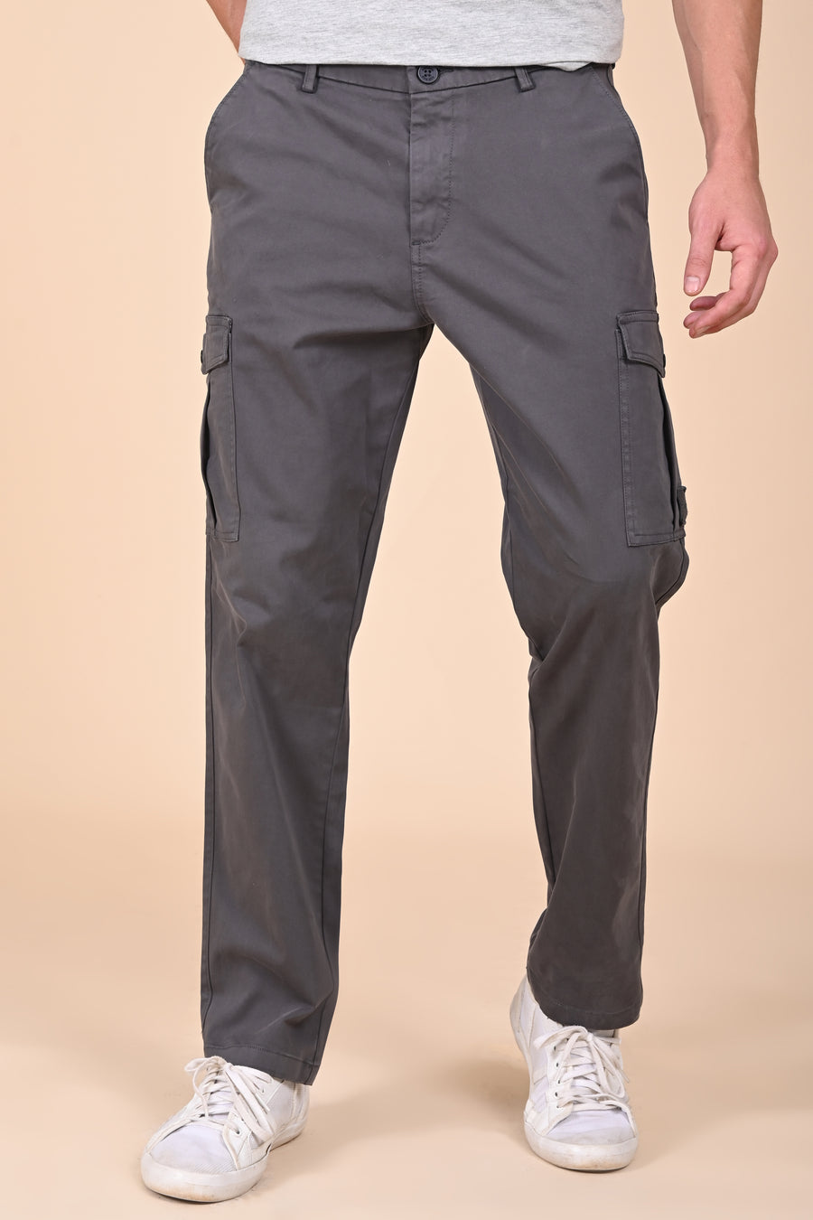 Host - Comfort Cargo Trouser - Dk Grey