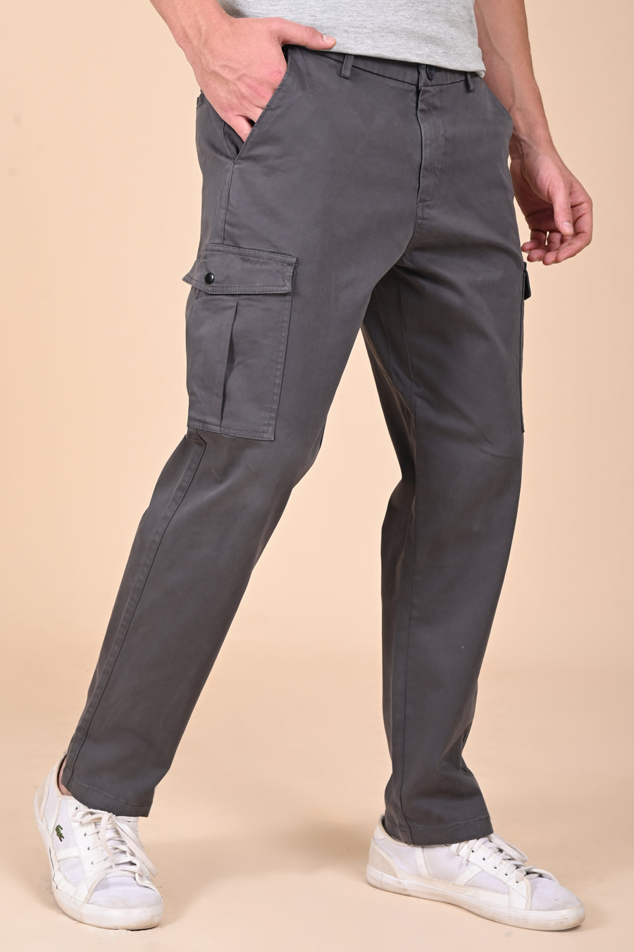 Host - Comfort Cargo Trouser - Dk Grey