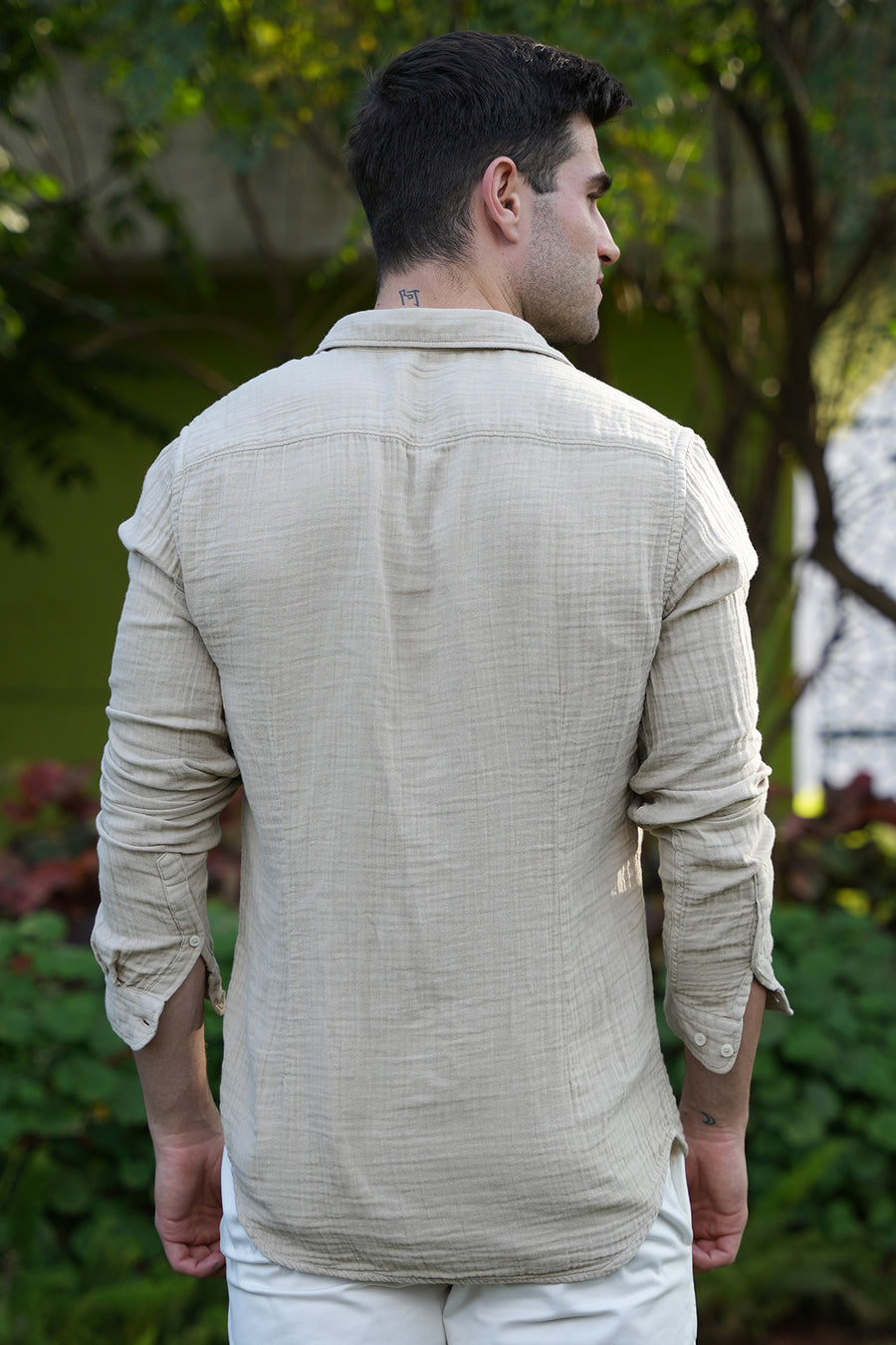 Ward - Double Layered Shirt - Sand