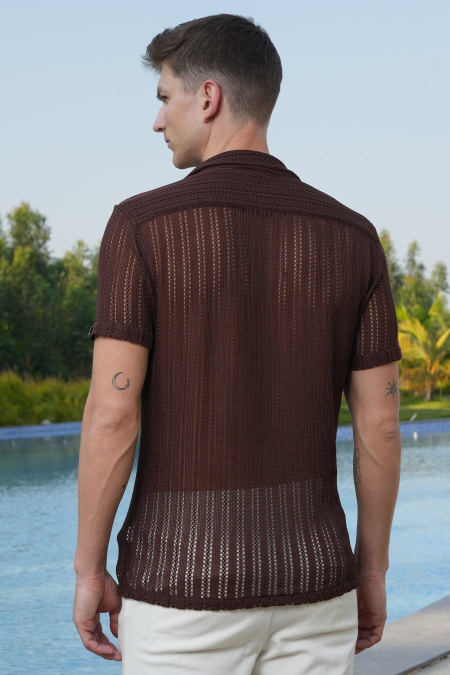 Ardeen - Crotchet Shirt - Brown