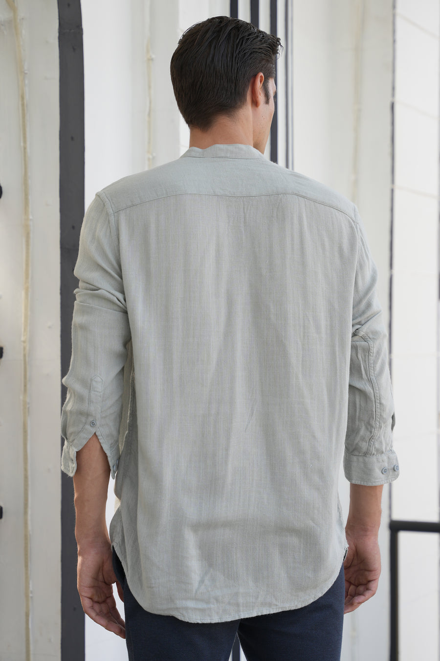 River - Viscose Linen Kurta - Ash