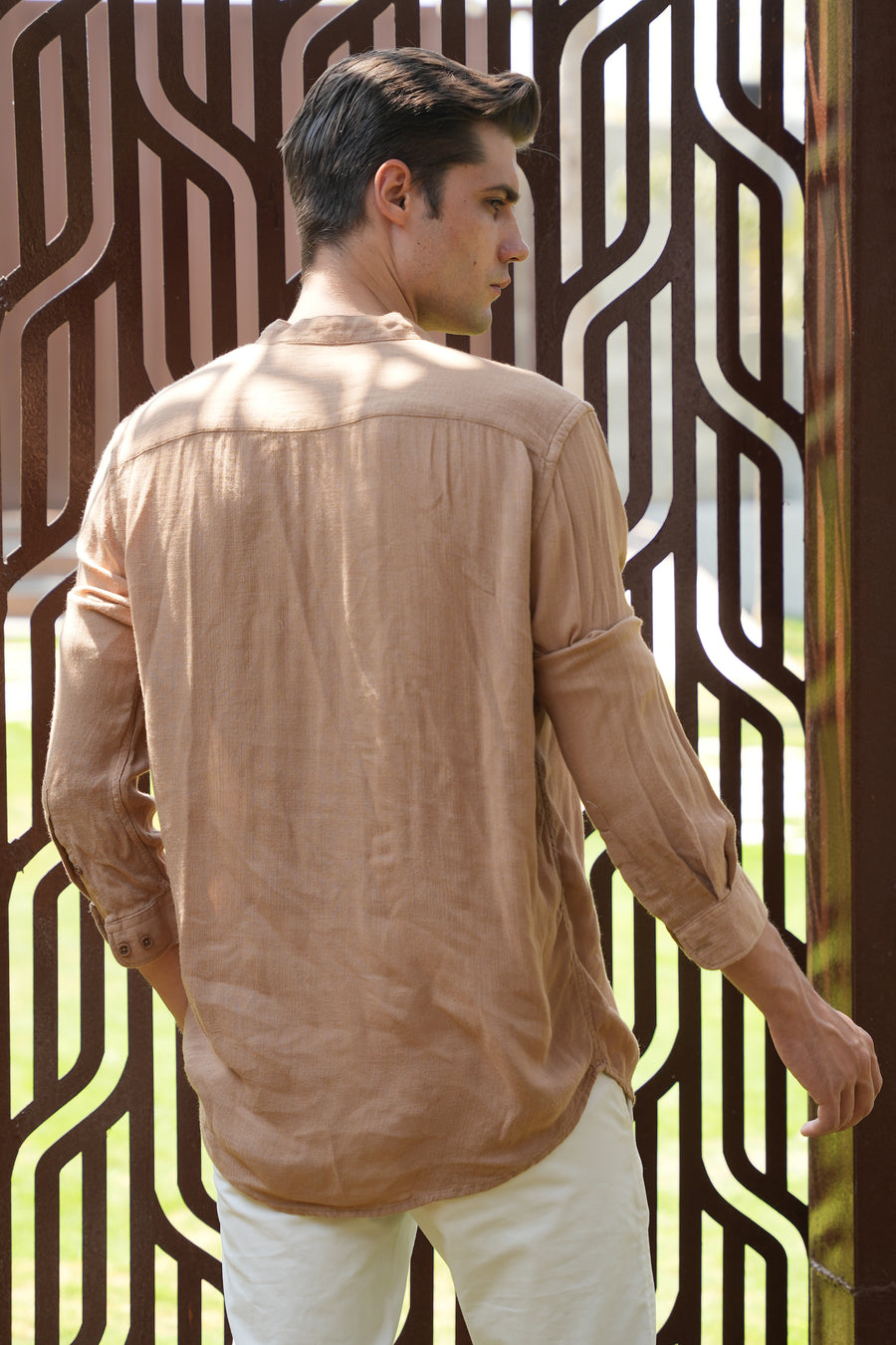 River - Viscose Linen Kurta - Khaki