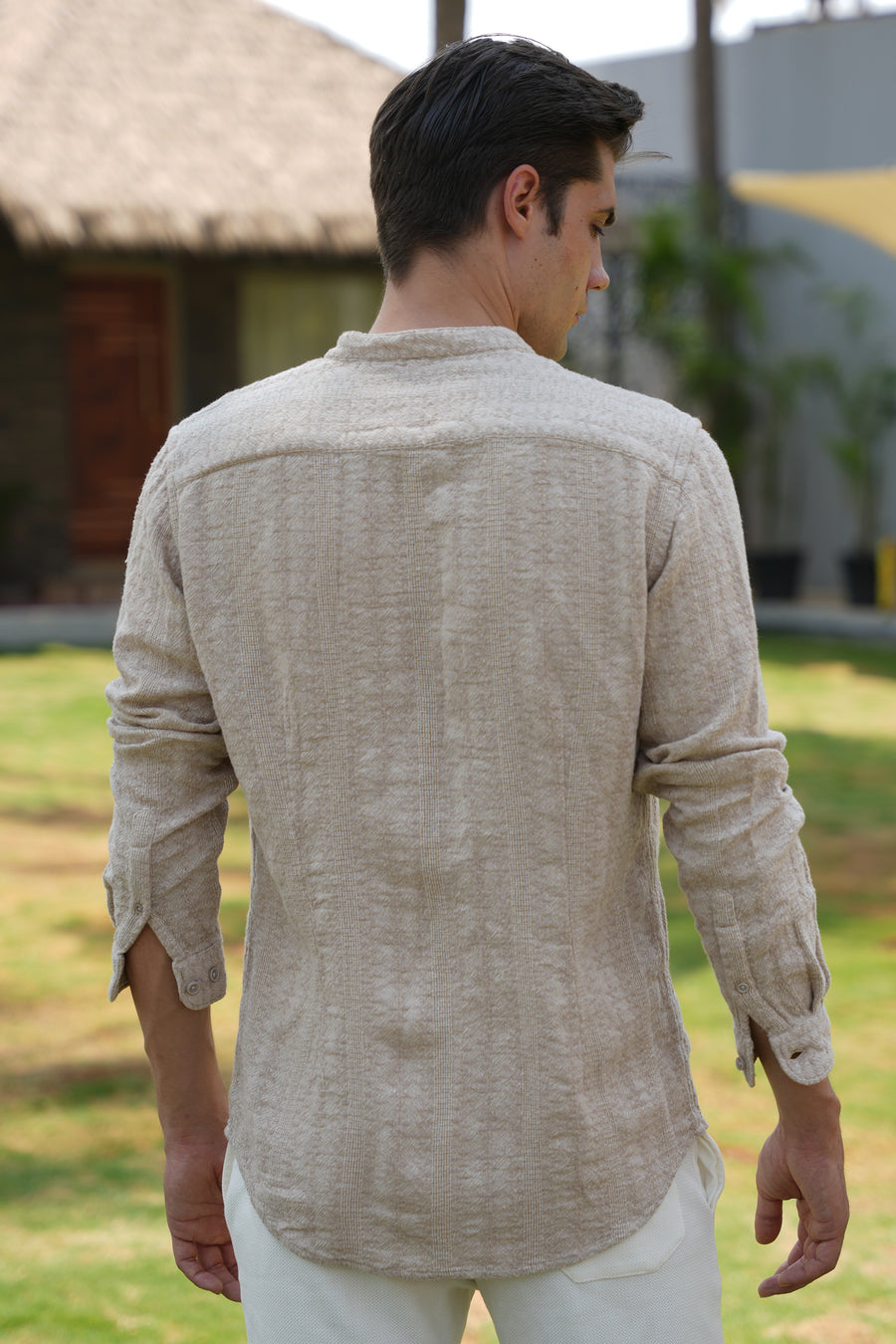 Leaton - Textured Shirt - Beige