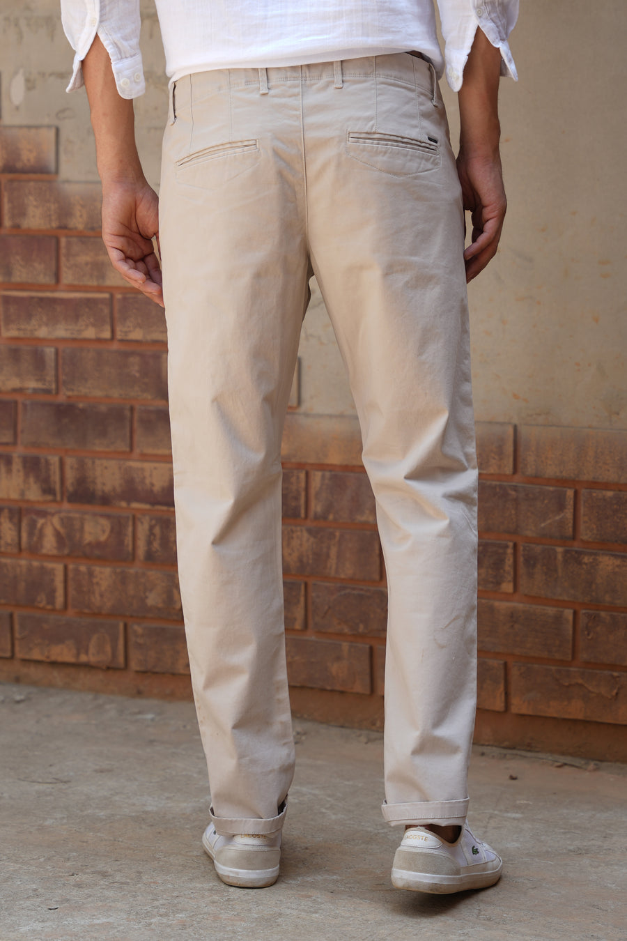 Glossy - Cotton Stretch Chinos - Beige