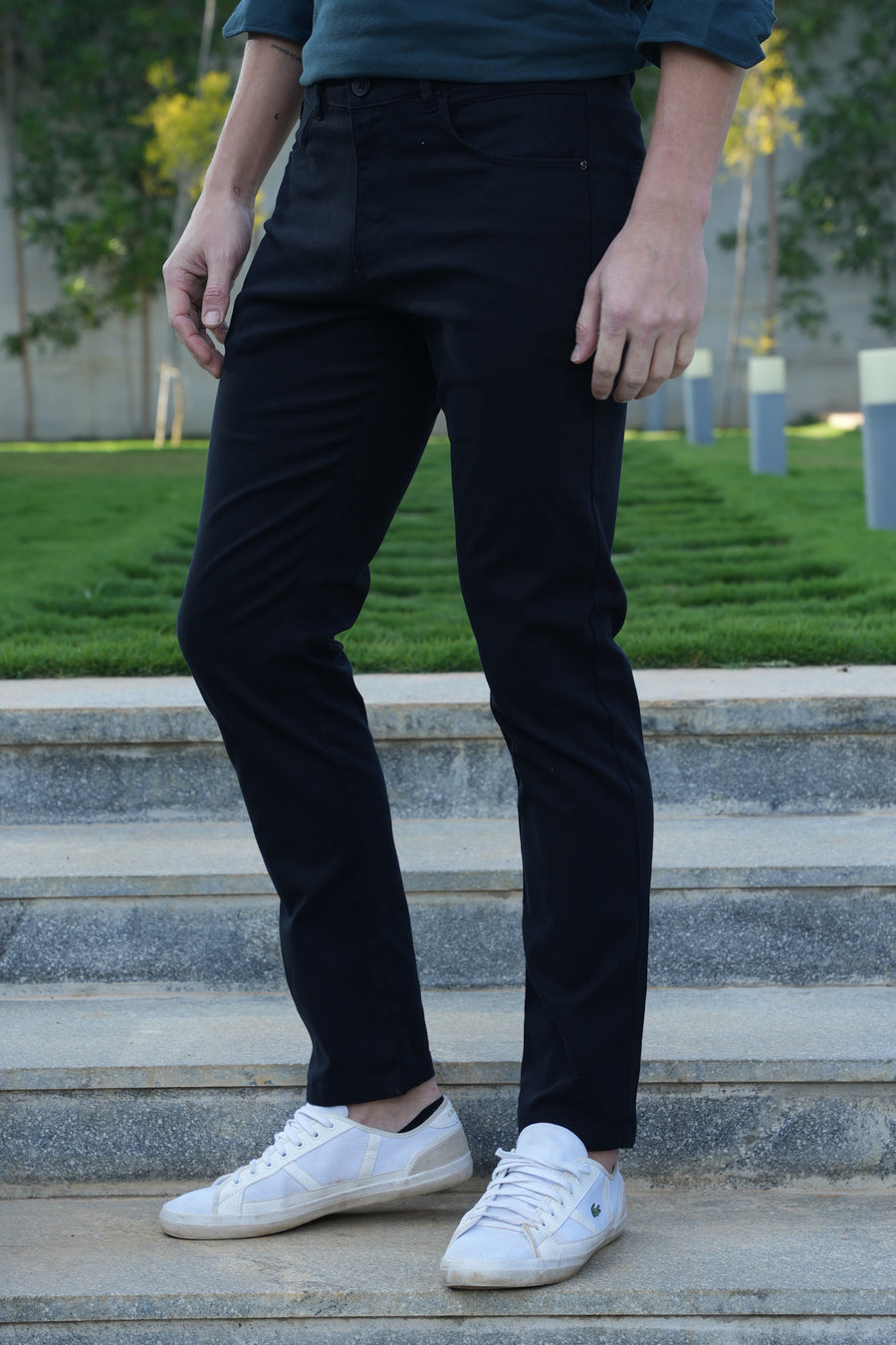 Ritual - Denim Style Trouser - Black