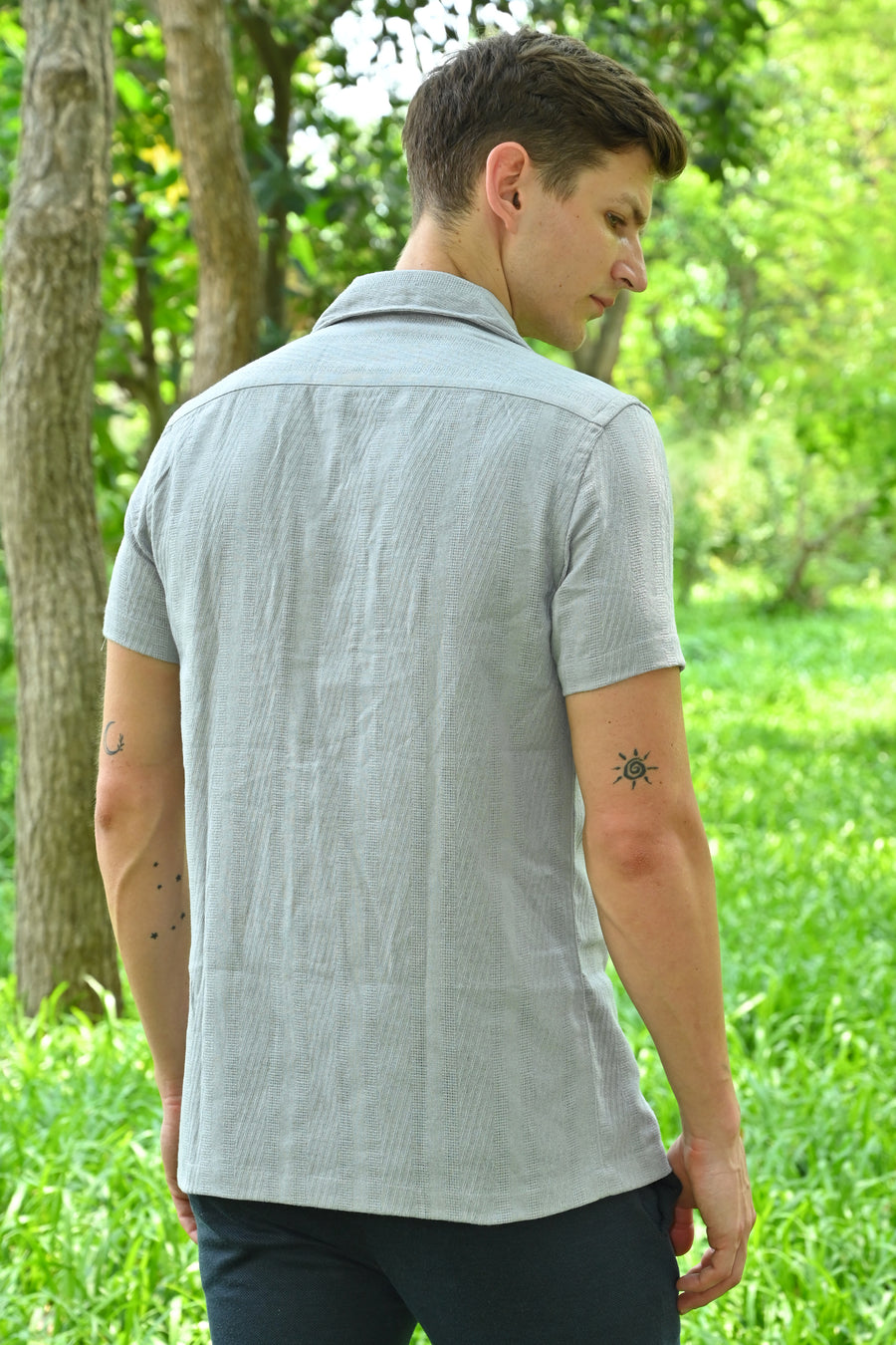 Walker - Structured Pocketed Plain Shirt - Lavender