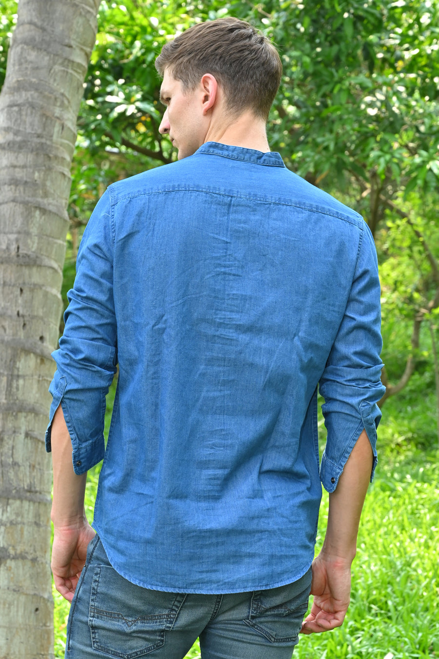 Asia - Denim Kurta Shirt - Blue